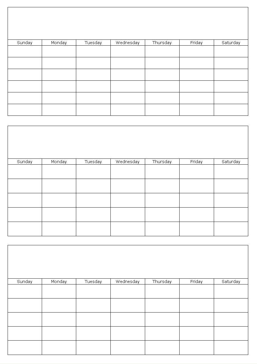 3 month calendar blank calendar printable free blank calendar 3