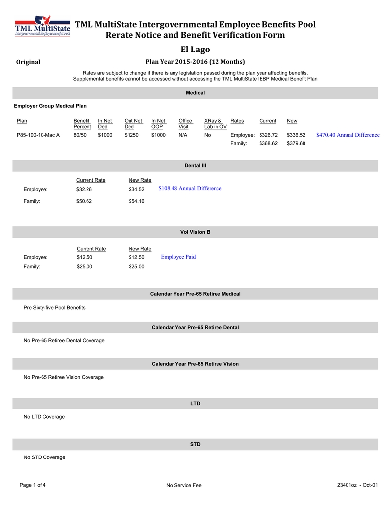 Tml Insurance Rerate Notice