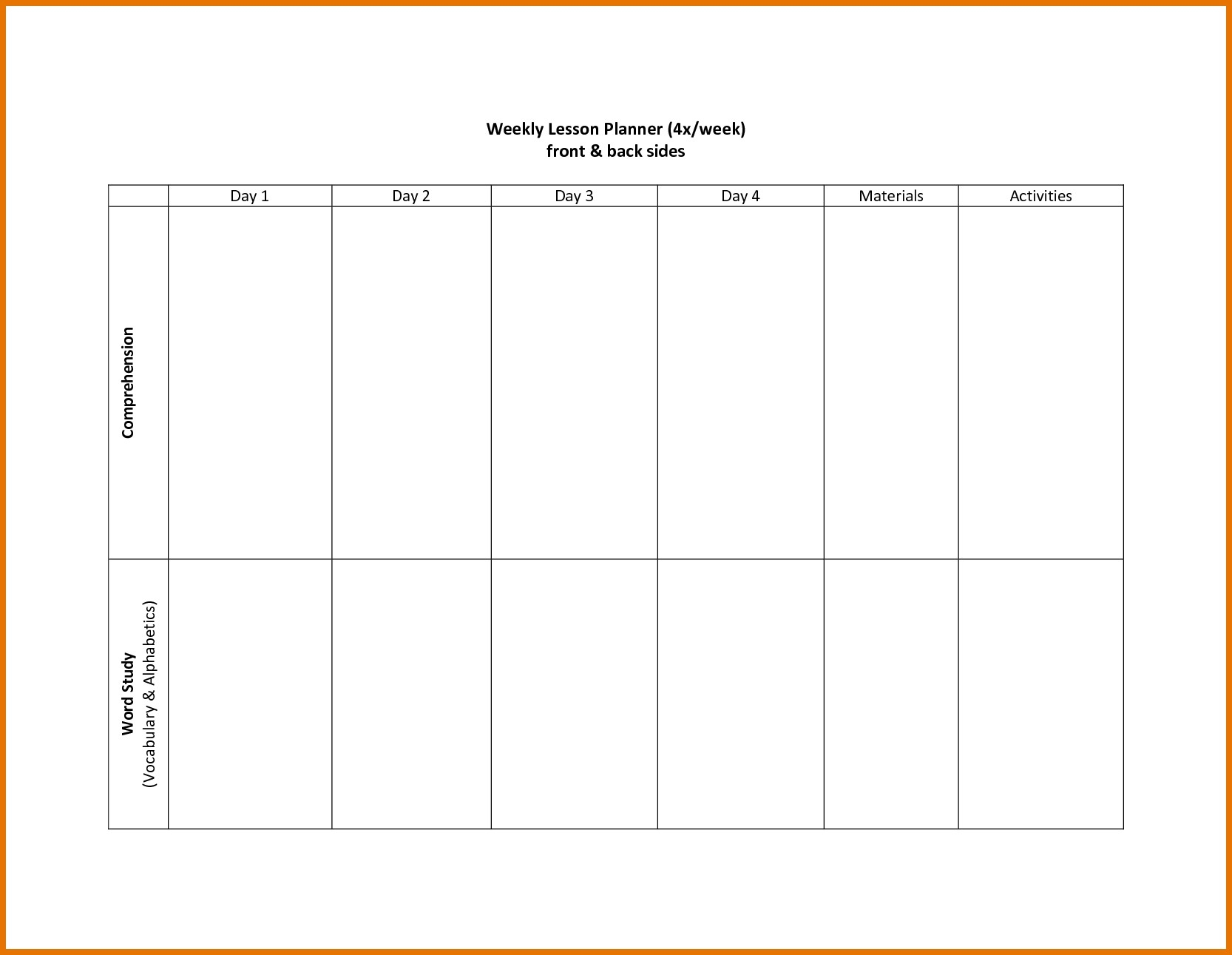 Two Weeks Calendar Template Week Blank Printable Weekly