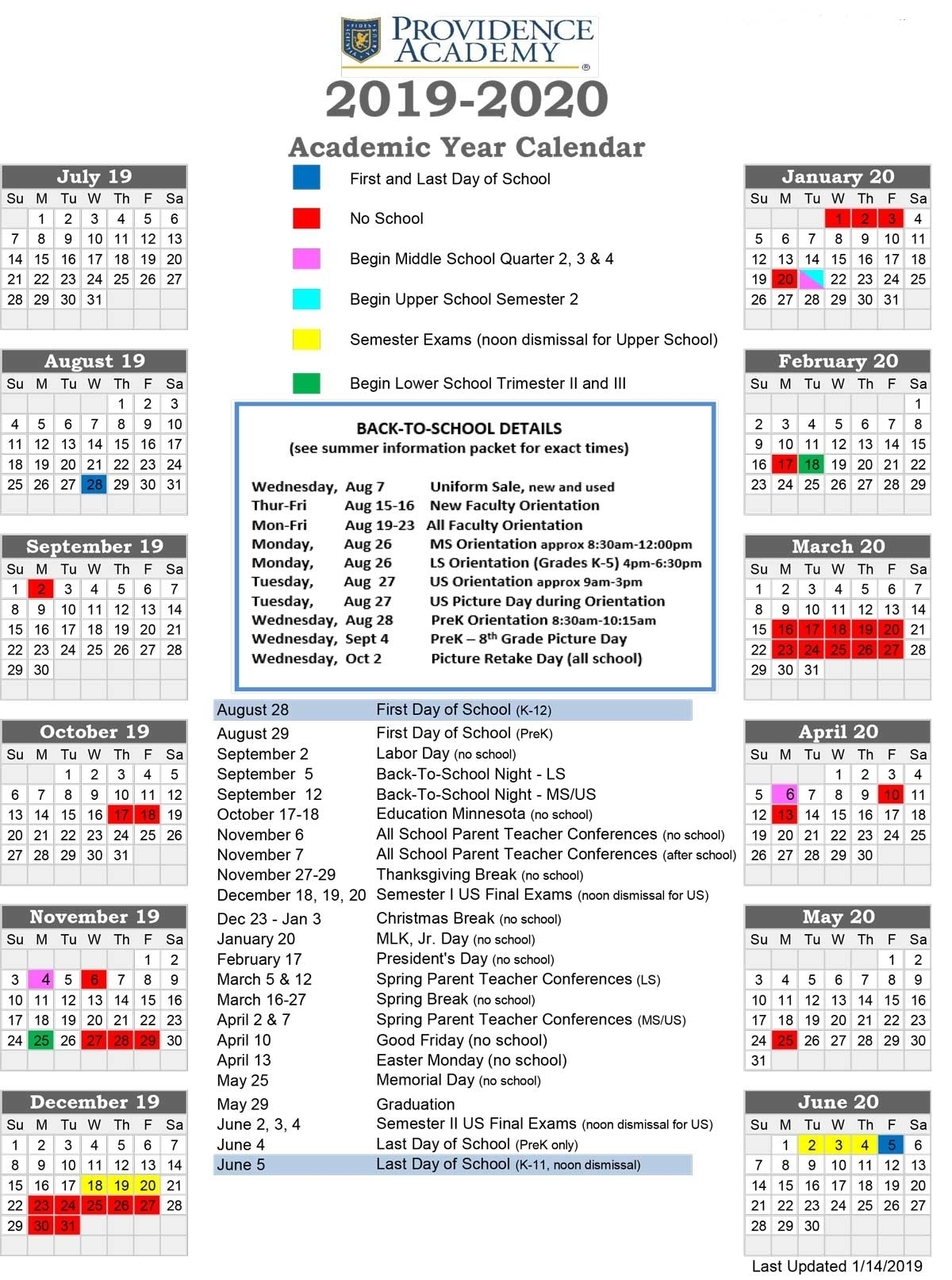 U Of A Calendar 2020 | Month Calendar Printable