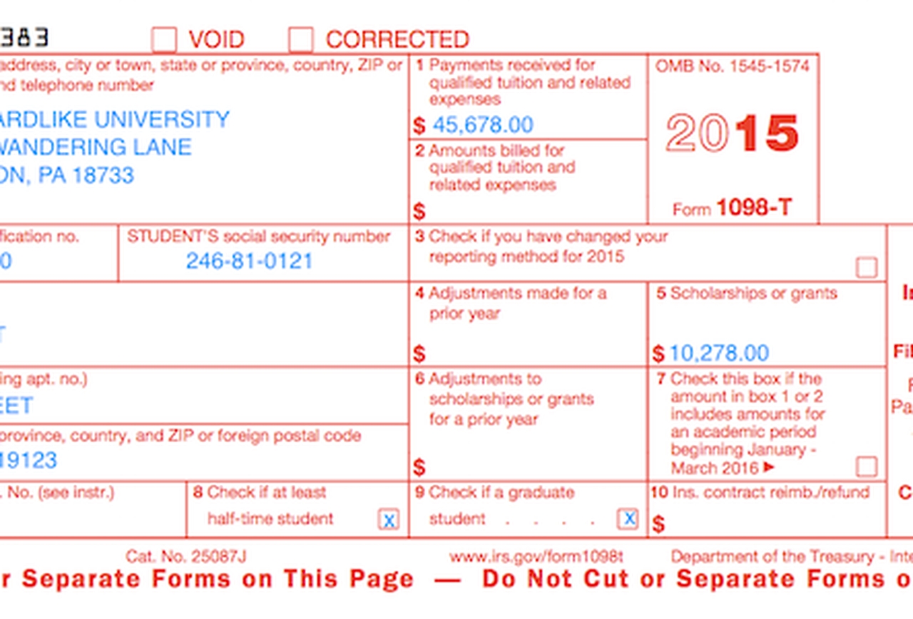 Understanding Your Forms: 1098-T, Tuition Statement
