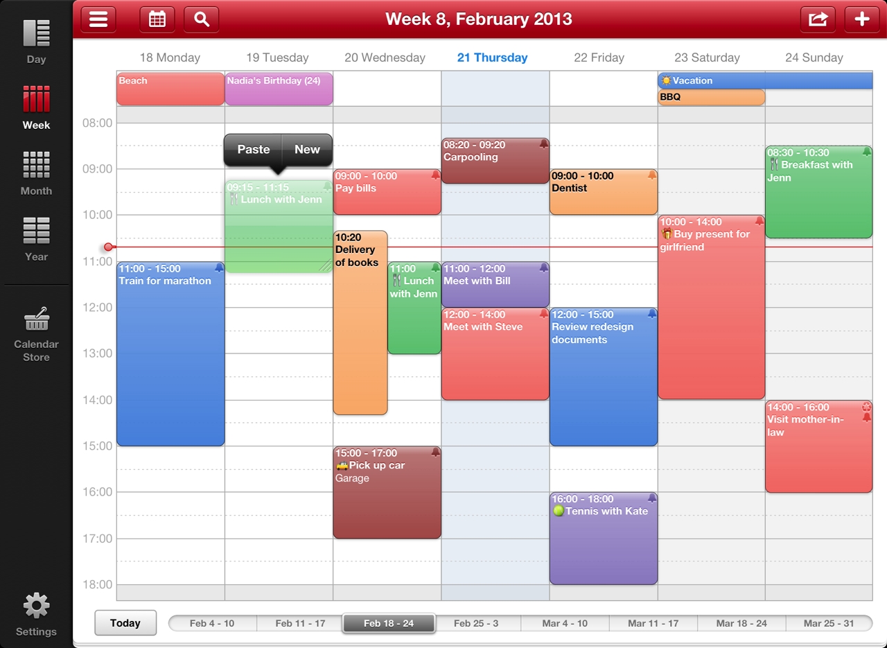 Week Calendar: Week Calendar Hd For Ipad Screenshots