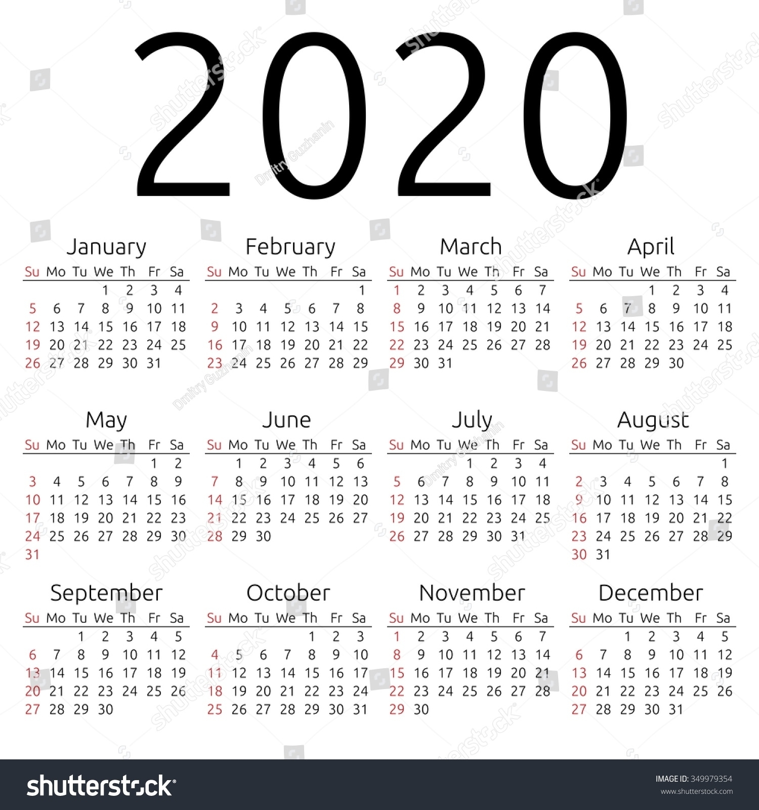 Week Number Calendar 2020 | 2020 Calendar