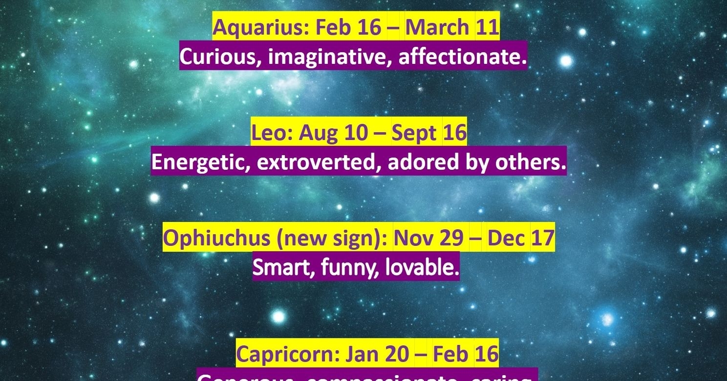 What Does Your New Zodiac Sign Reveal About Your Personality?