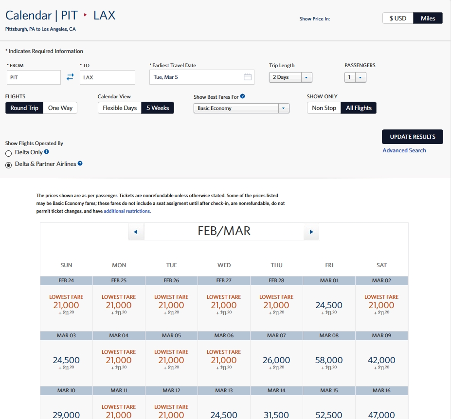 What Happened To Flexible Date Search And The 5 Week