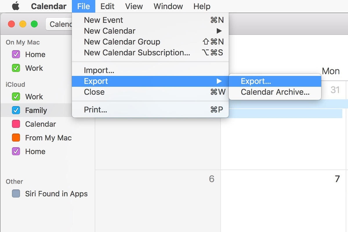 Print Calendar Mac Os X