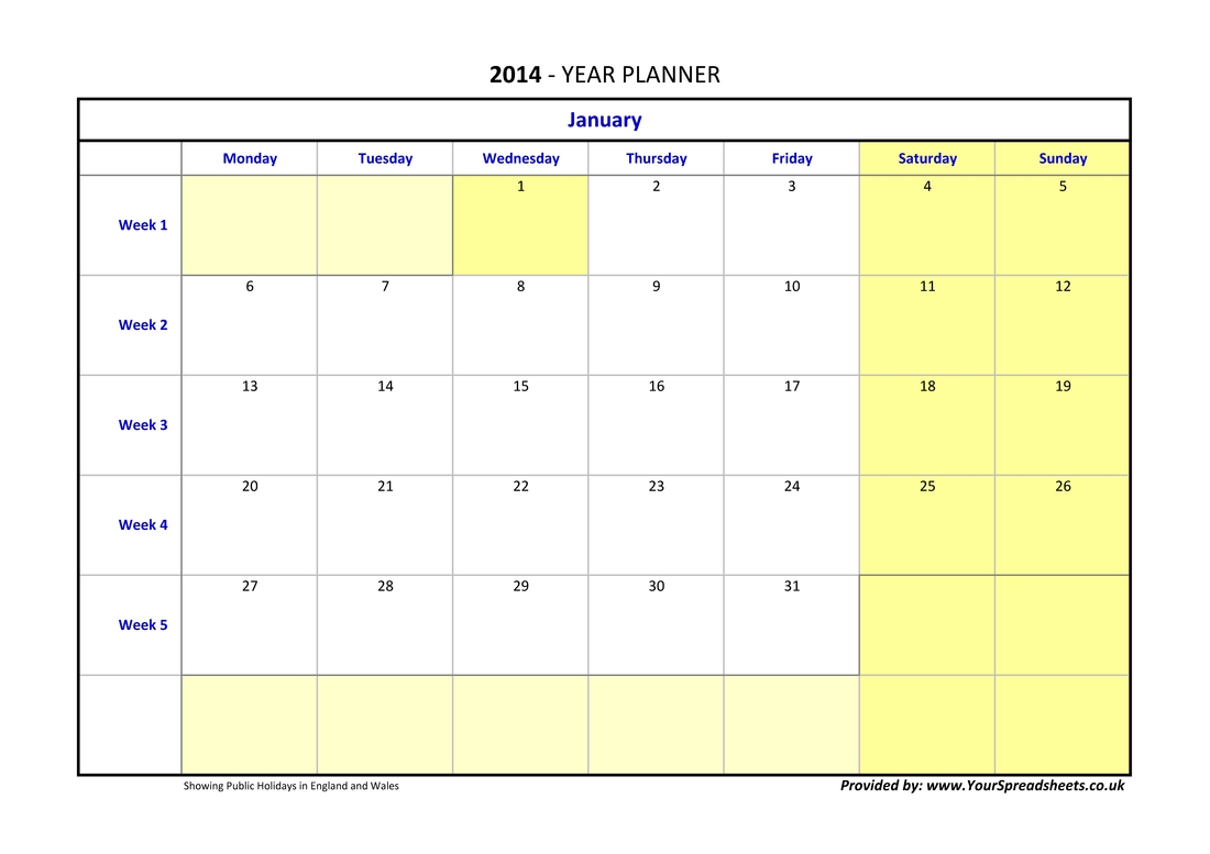 Year Planner Germany