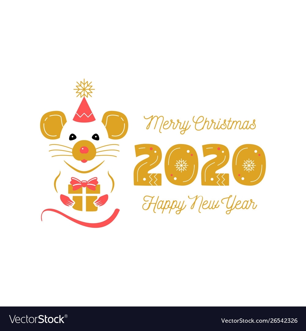 Year Rat 2020 Chinese Zodiac Christmas