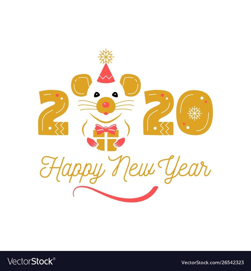 Year Rat 2020 Chinese Zodiac Happy New