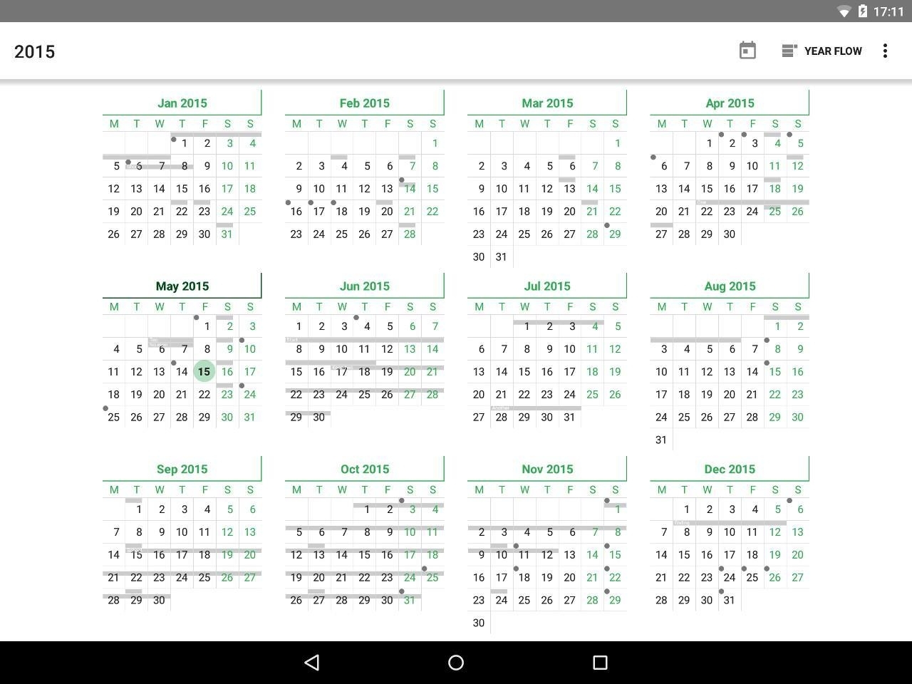 Yearcal Calendar Year View For Android - Apk Download