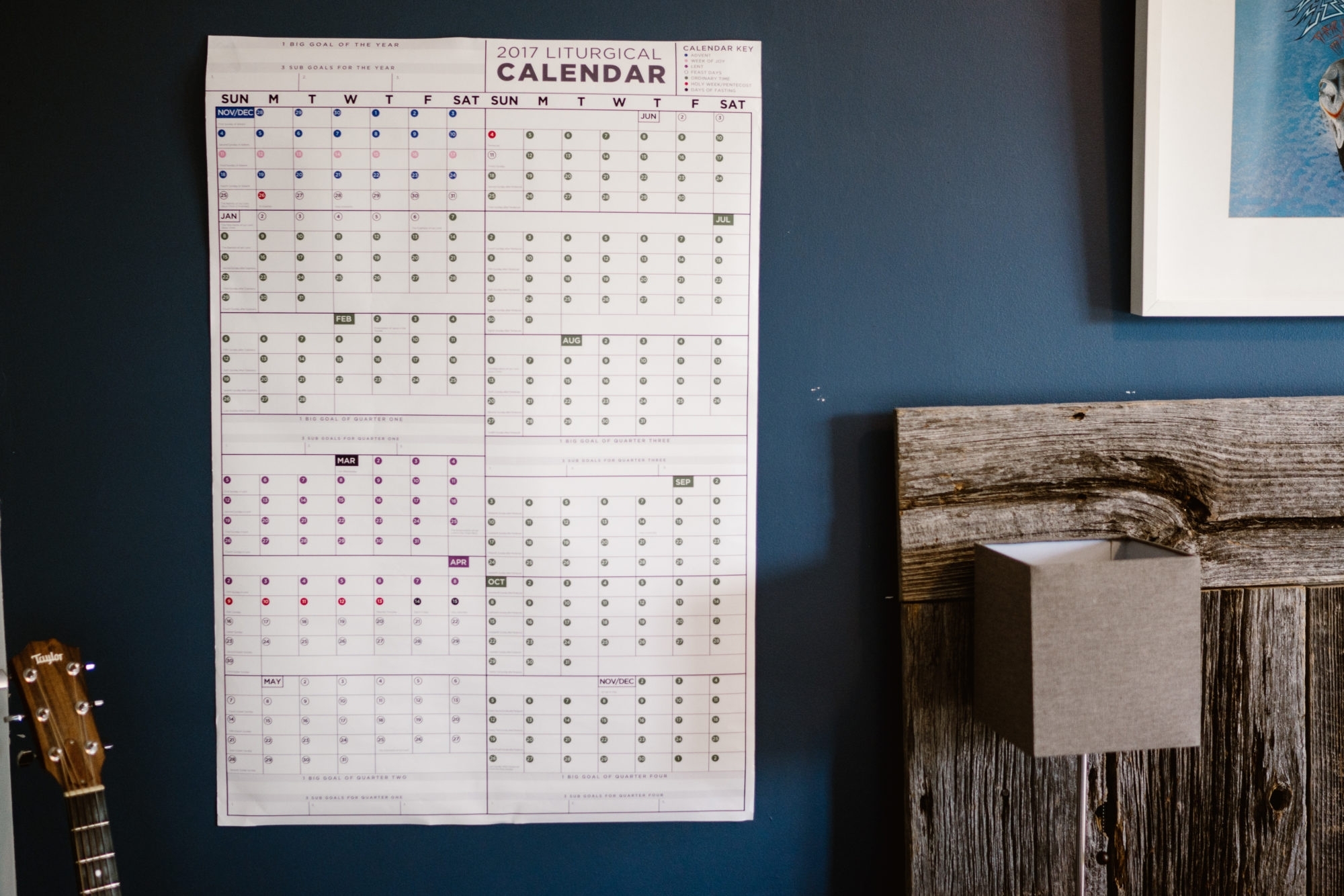 Yearly Wall Calendar