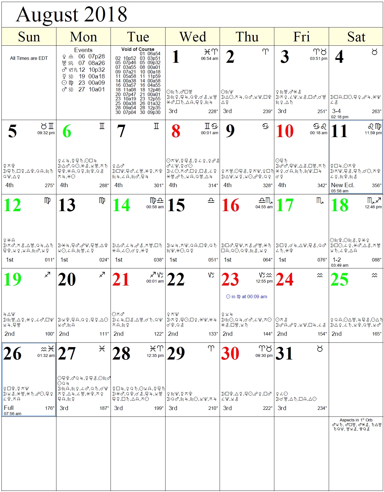 Zodiac Calendar For October • Printable Blank Calendar Template