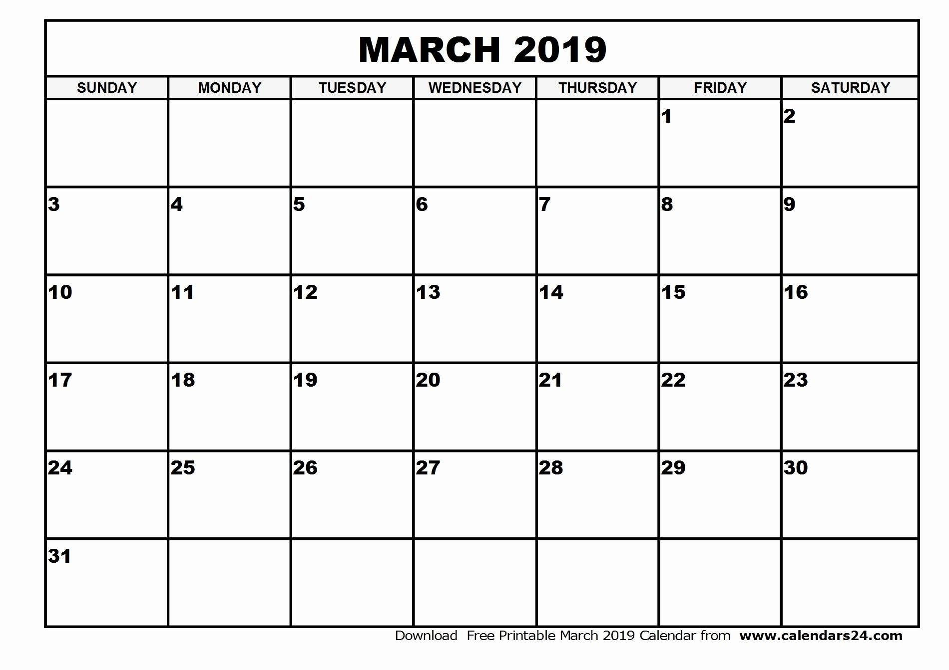 035 Free Printable Blank Calendar Template Monthly Templates