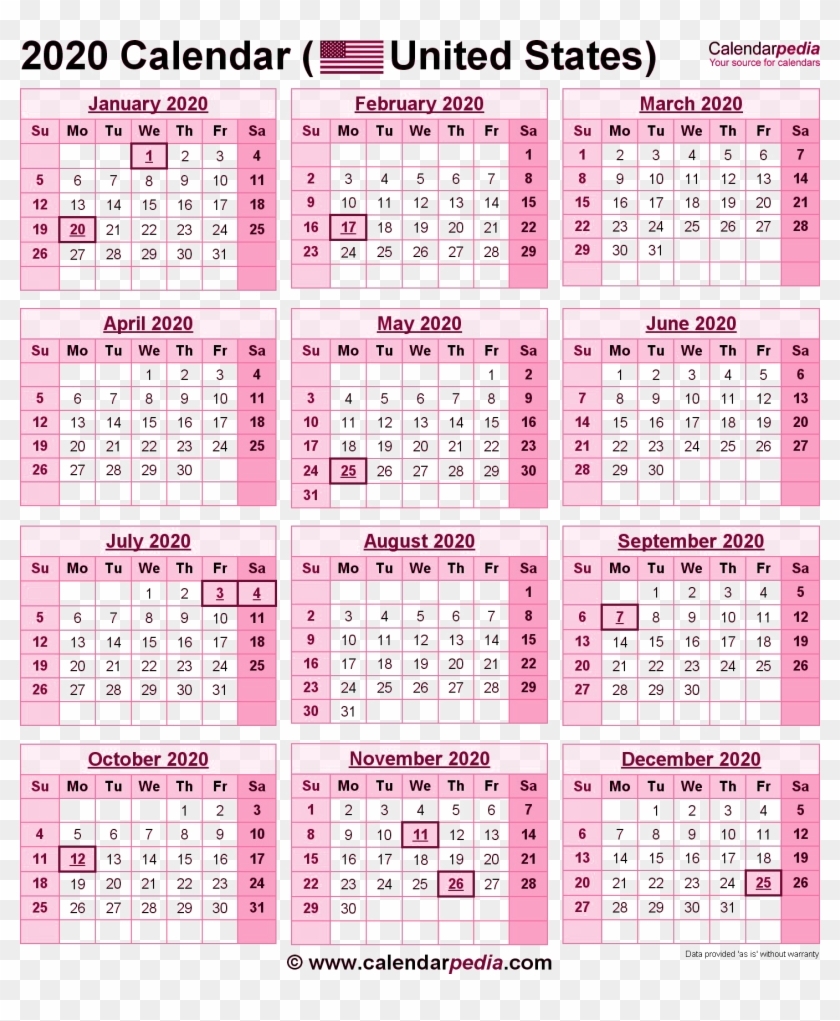 2020 Calendar Png Pic - 2019 Calendar With Government