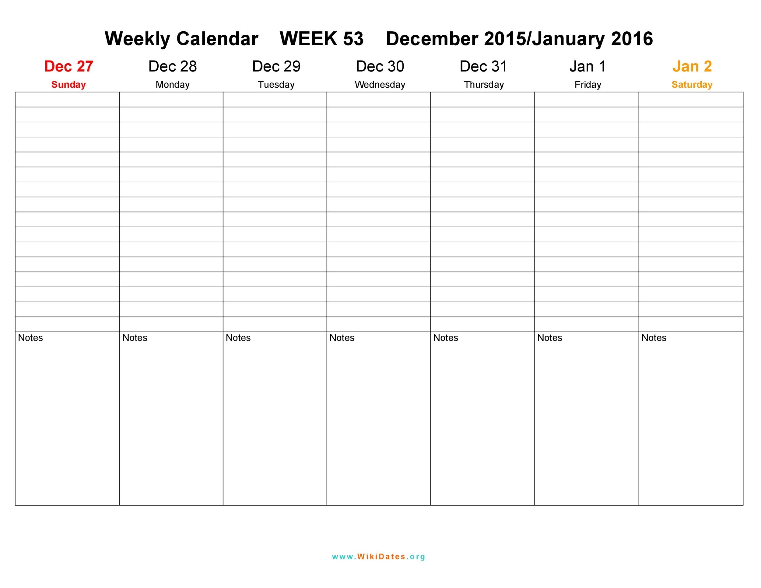 blank daily planner template