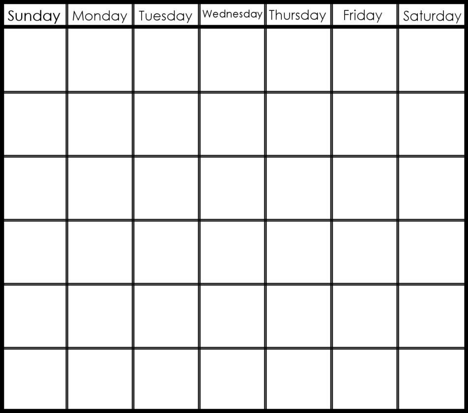 6 Week Blank Calendar Template | Blank Calendar Template