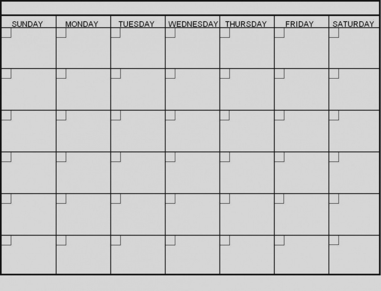 6 Week Blank Schedule Template | Free Calendar Template Example