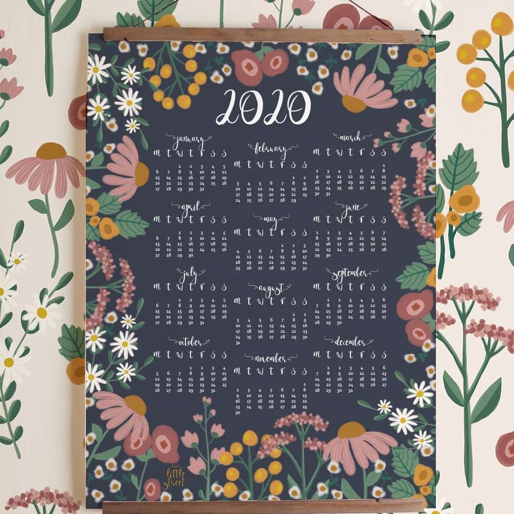 8 Stylish Free, Printable Calendars For 2020