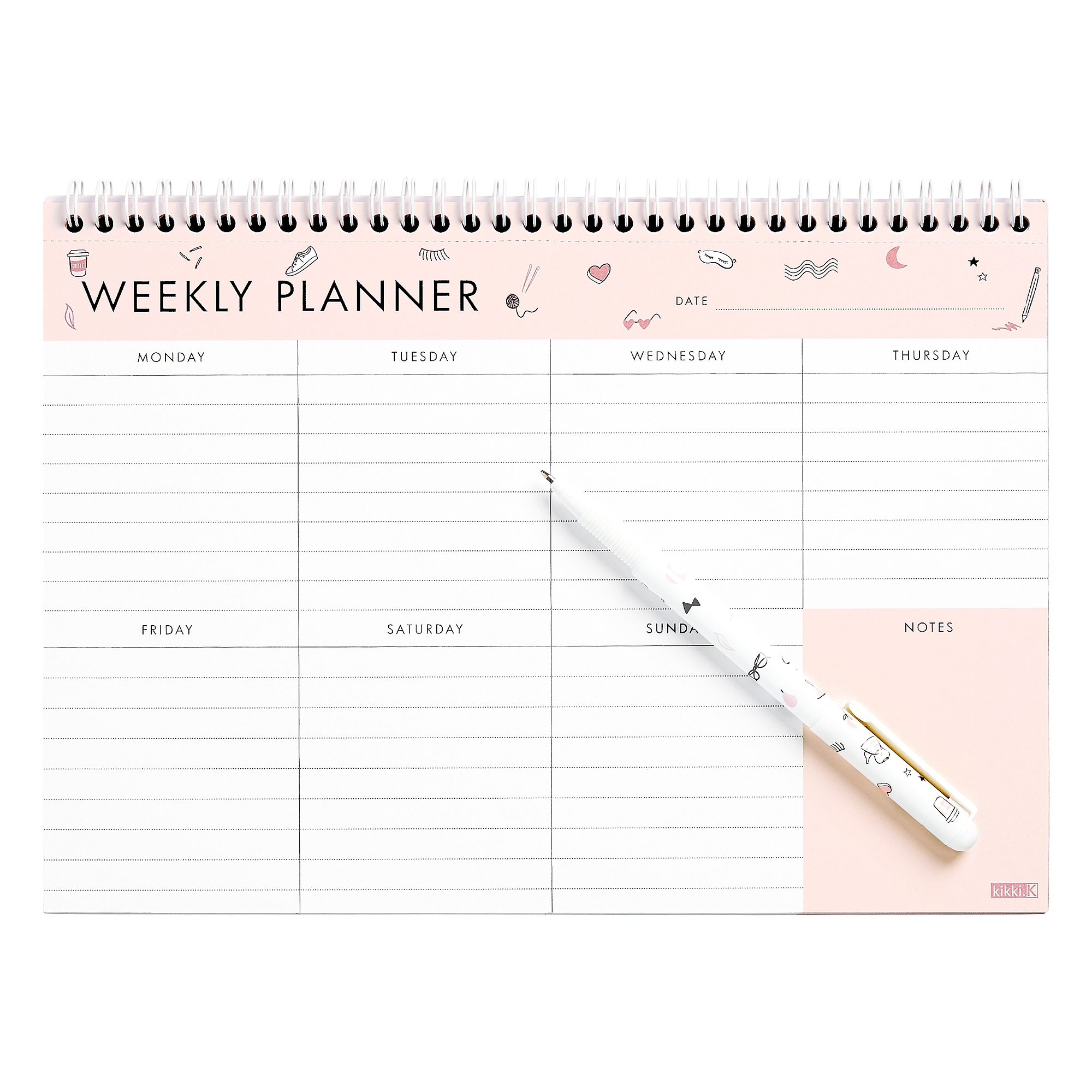 A4 Spiral Weekly Planner Pad: Your Story | Lists &amp; Planner