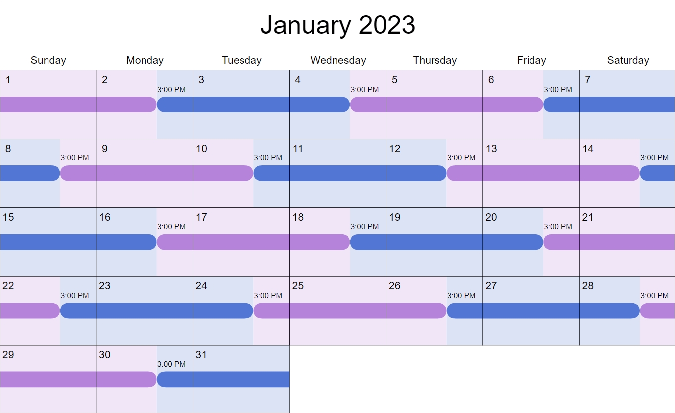 Alternating Every 2 Days: Custody &amp; Visitation Schedule Examples