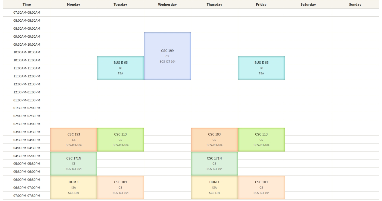 Android Library For A Week View Scheduler (No Dates) - Stack