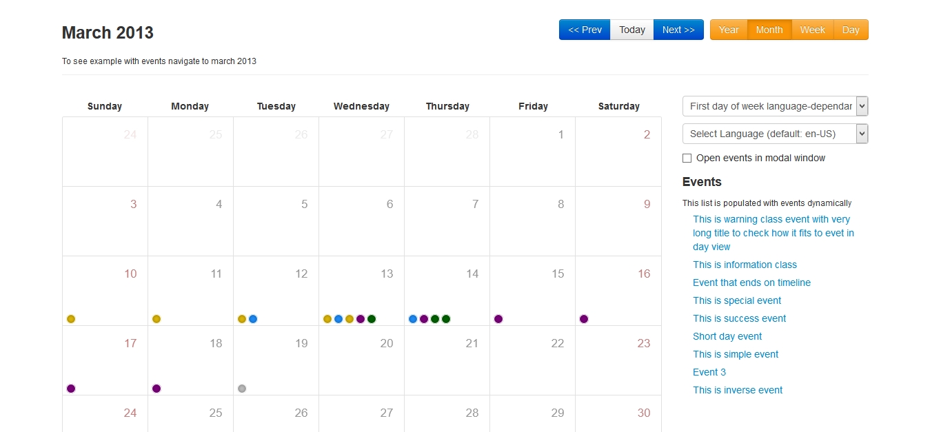 Bootstrap Calendar | Drupal