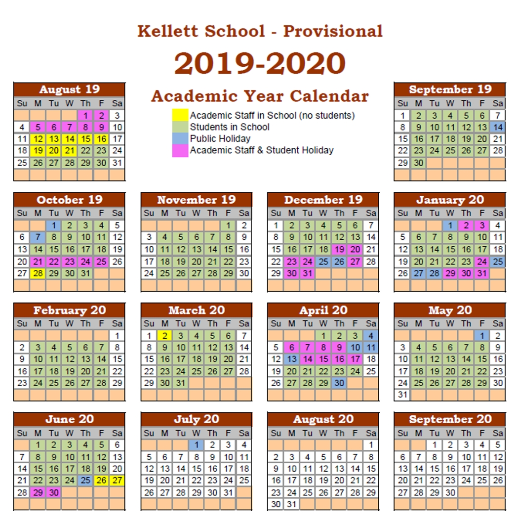 Calendar - Kellett School - The British International School