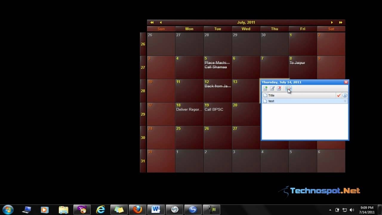 Calendar &amp; Planner For Windows