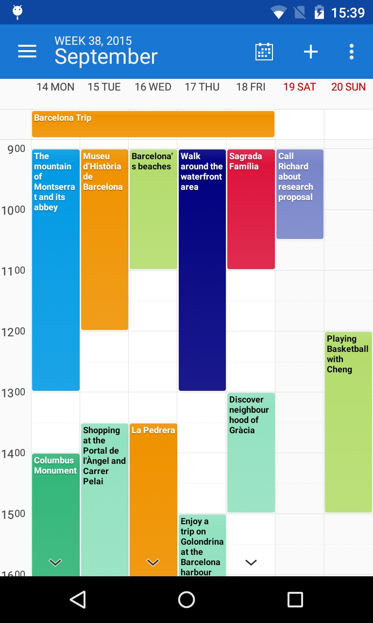 Calendar Views: Day- And Week View (Incl. Example Of How To