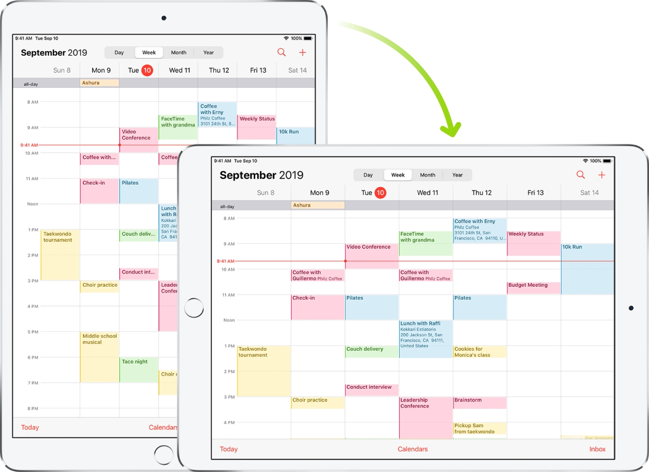 evernote mac calendar