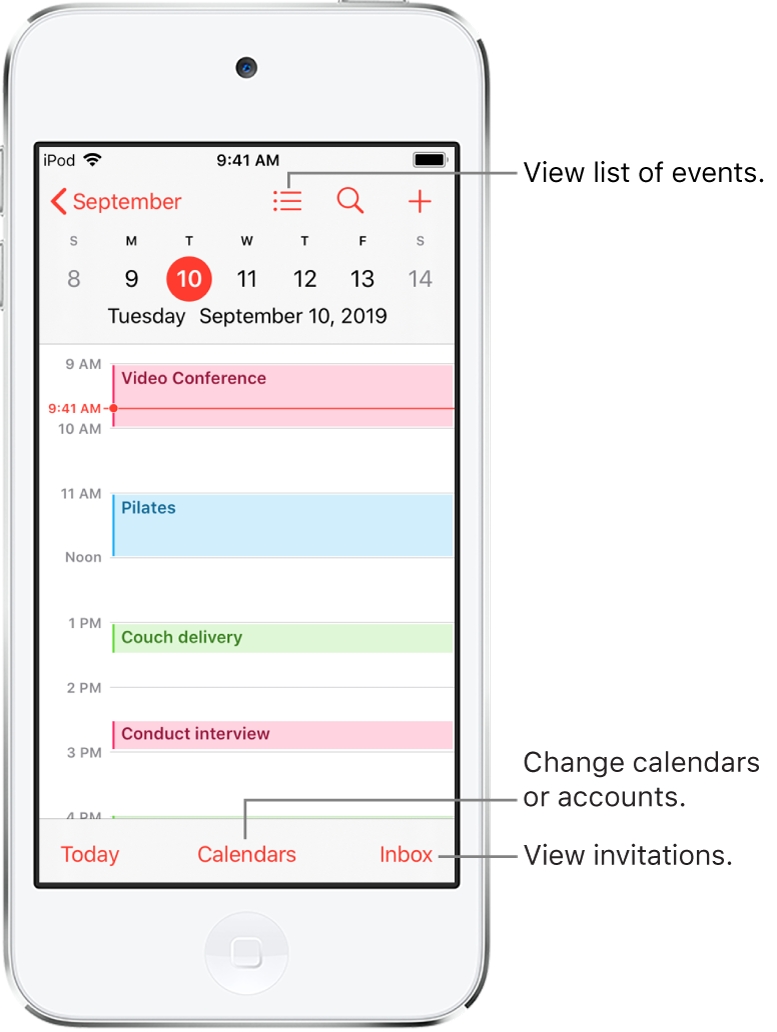 Create And Edit Events In Calendar On Ipod Touch - Apple Support