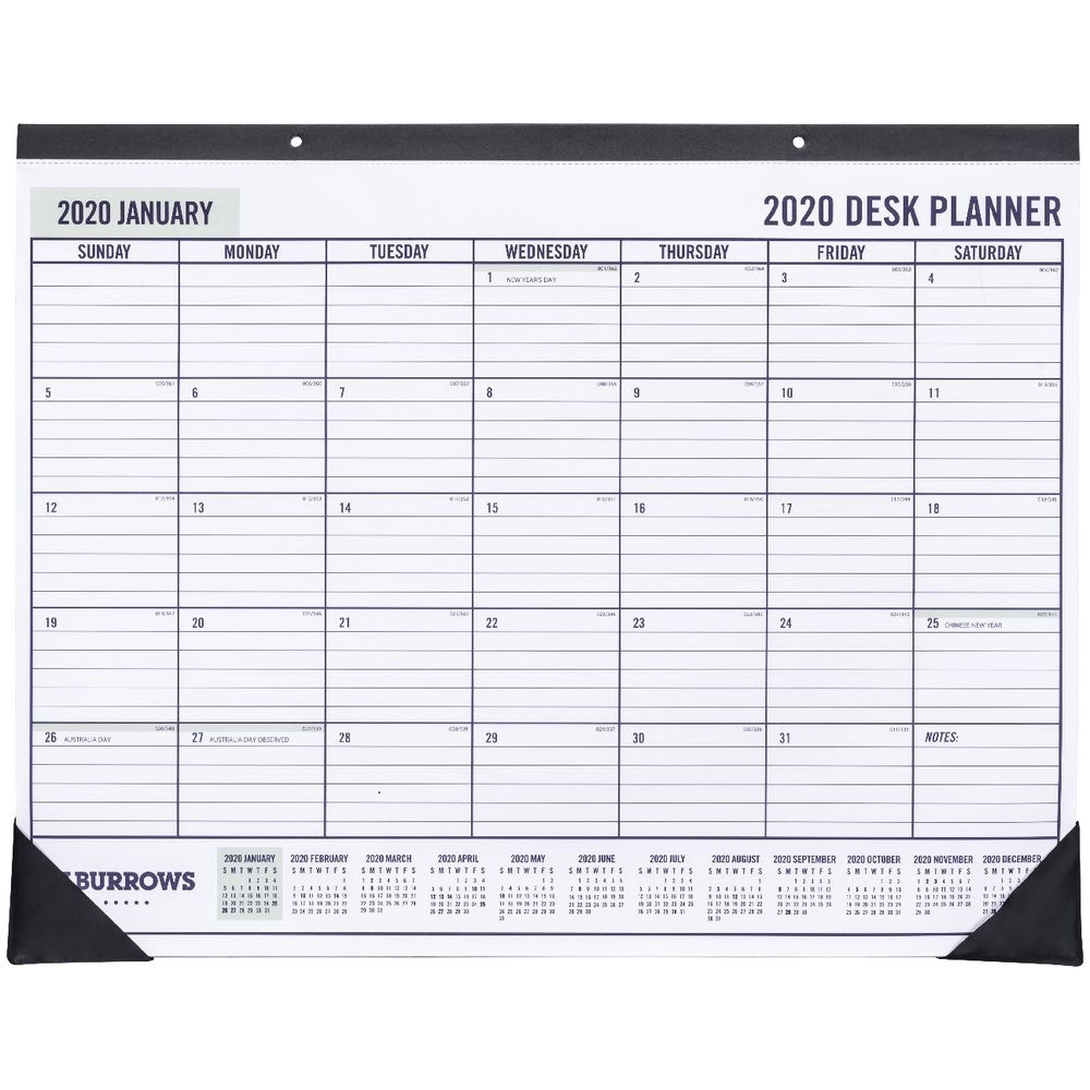 Details About J.burrows Desk Planner 2020