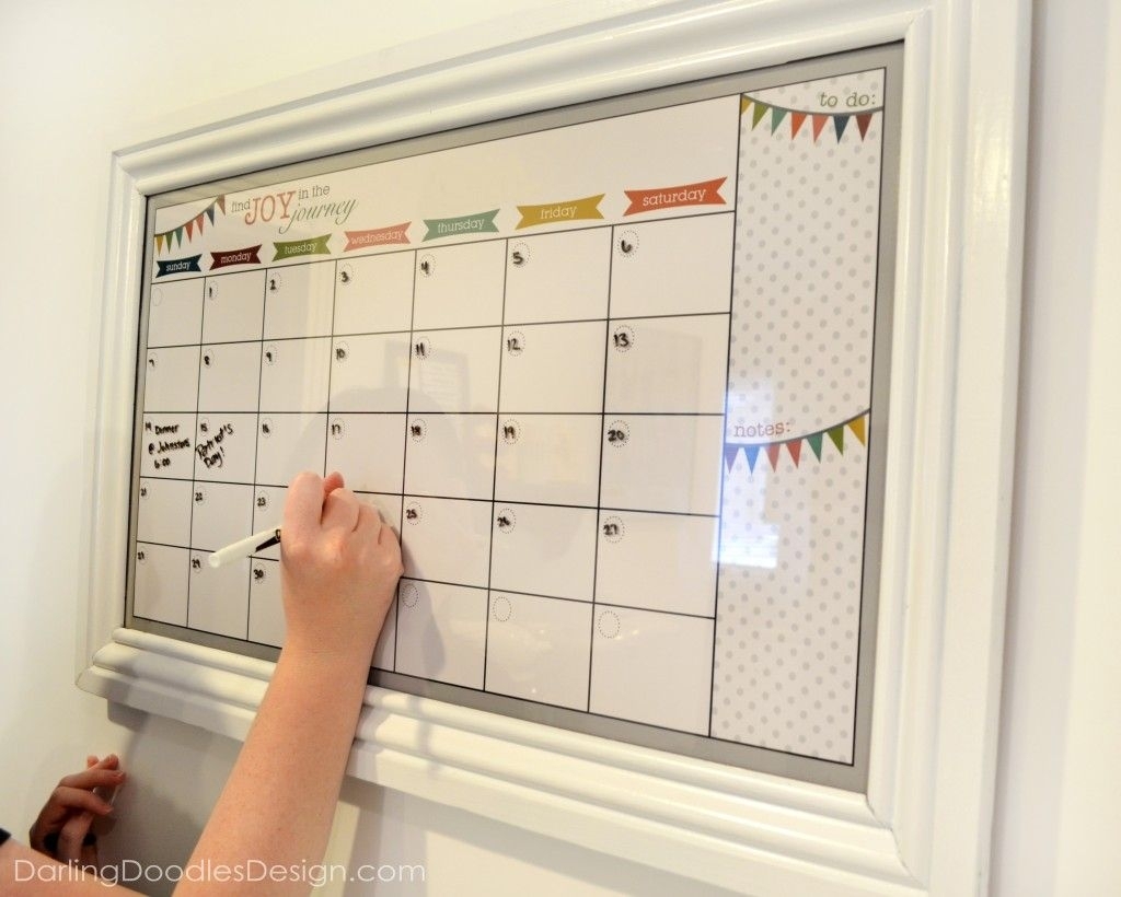 Diy Dry Erase Calendar (Avec Images) | Calendrier Diy