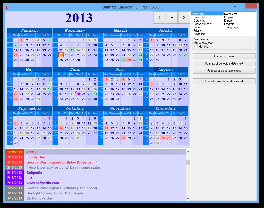 Download Ultimate Calendar Portable 1.8.1.2 Update 2