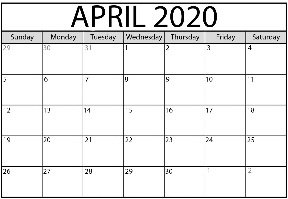 Free April 2020 Calendar Nz Vacations List Printable - Set