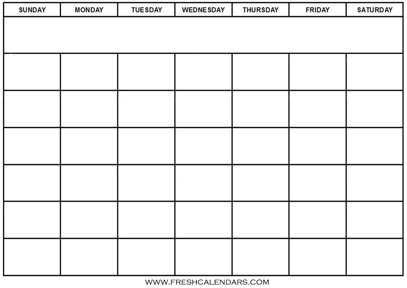 Free Printable Blank Calendar 2020