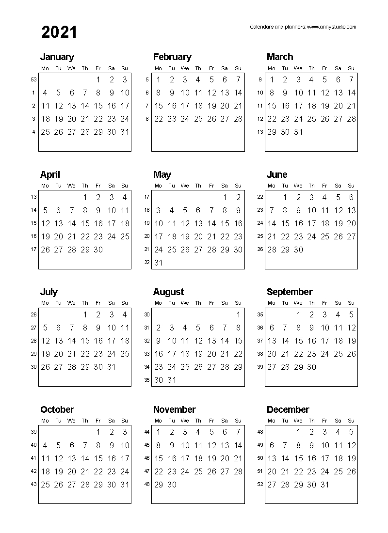 Free Printable Calendar A5 | Month Calendar Printable