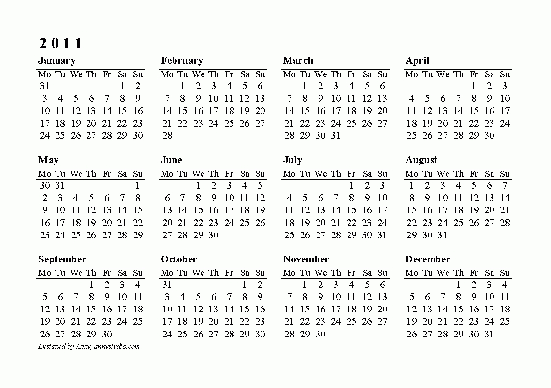 Free Printable Calendars And Planners For 2019 And Past Years