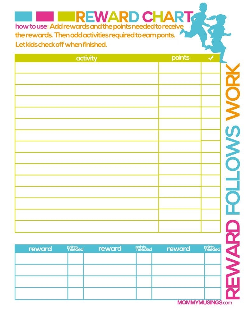 Free Printable Kids Rewards Chart | Printable Reward Charts