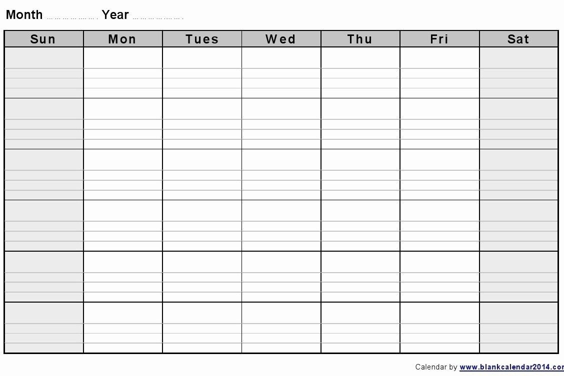 Get Blank 2 Week Printable Calendar (With Images) | Blank