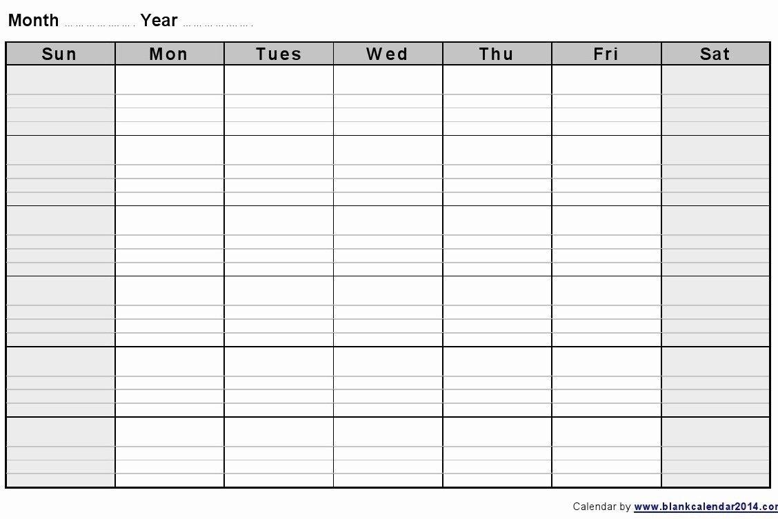 Calendar Week To Print | Month Calendar Printable