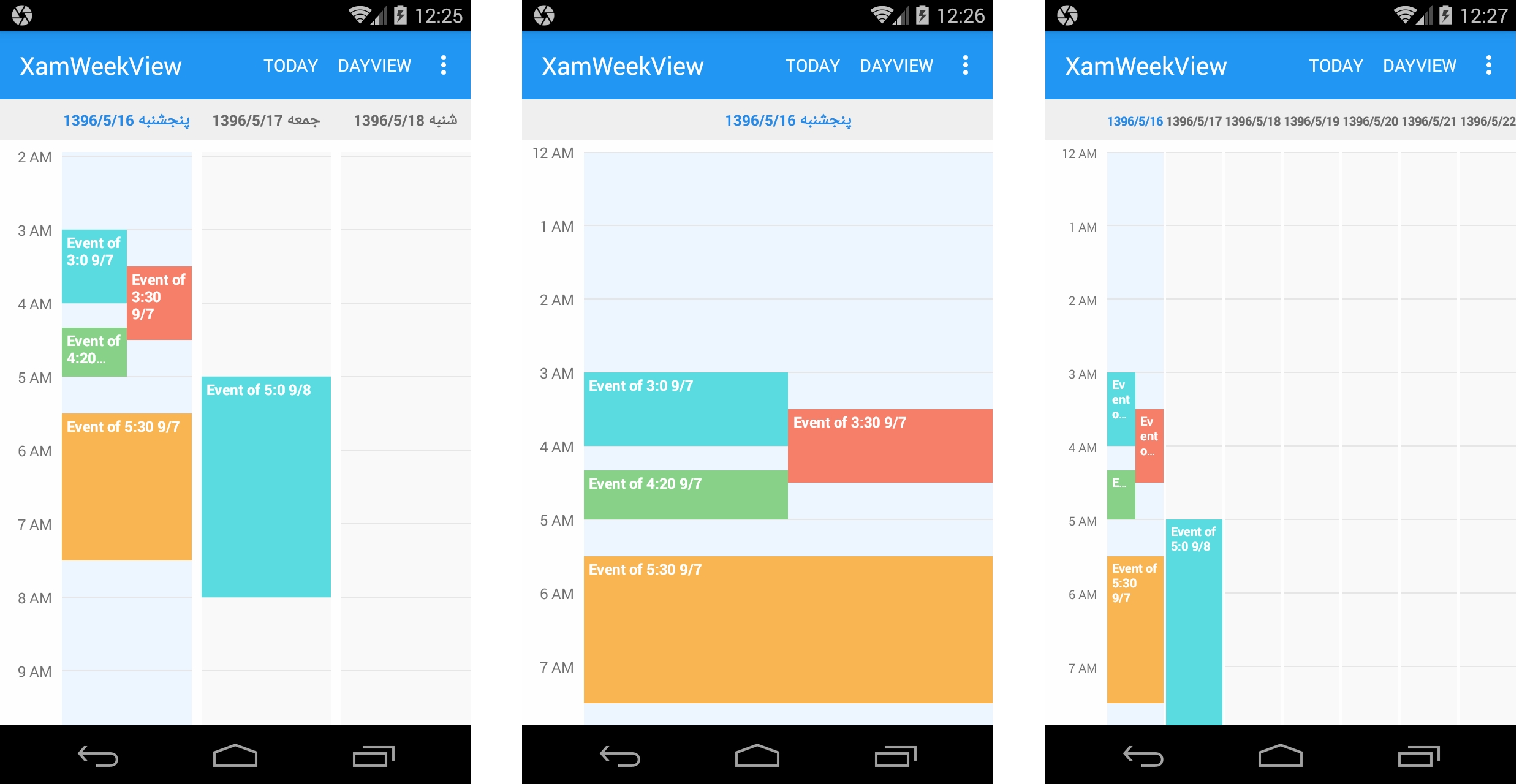 Github - C0Mm4Nder/xamarin-Weekview: Binding For Week View