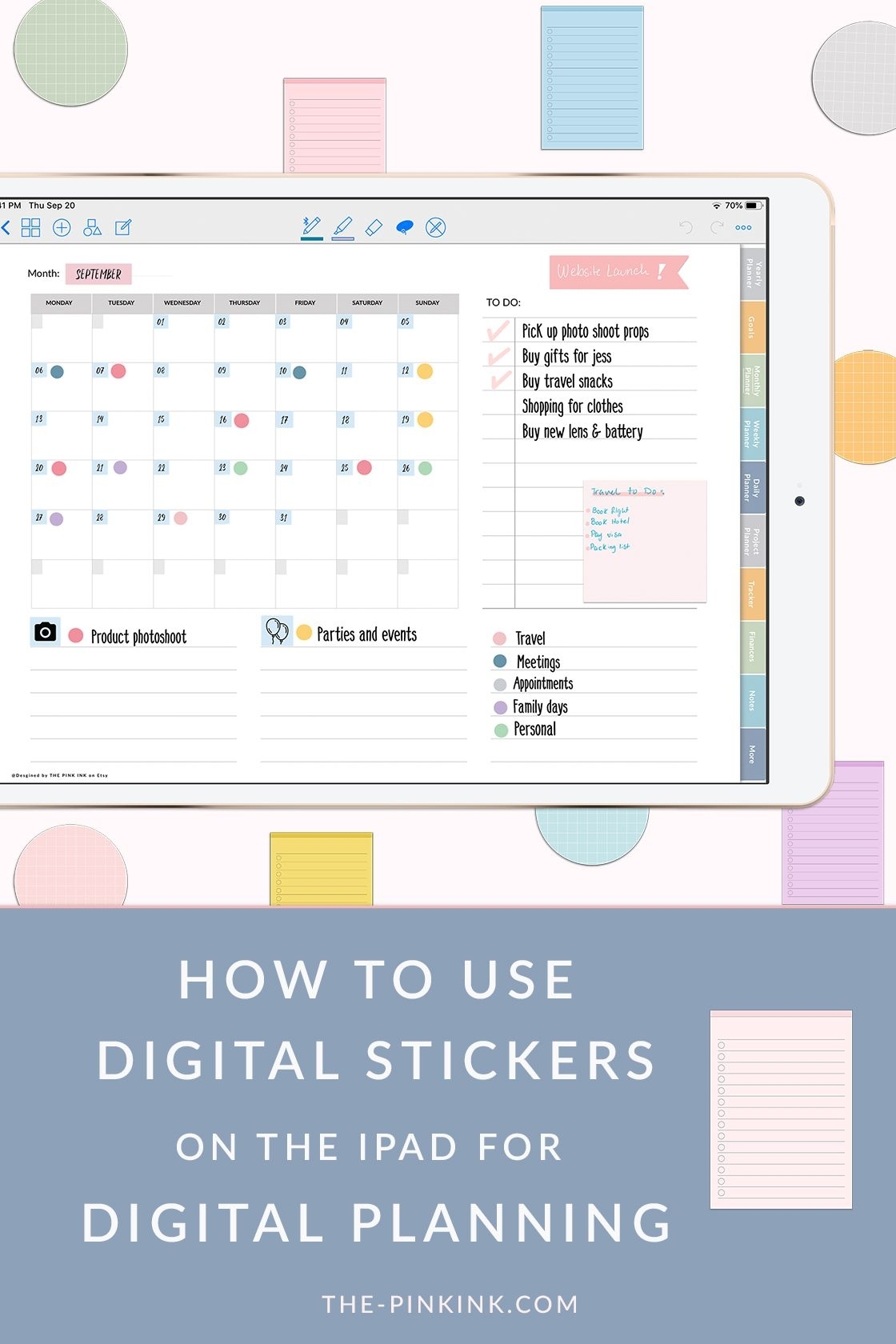 How To Use Digital Stickers With Goodnotes App. How To Use