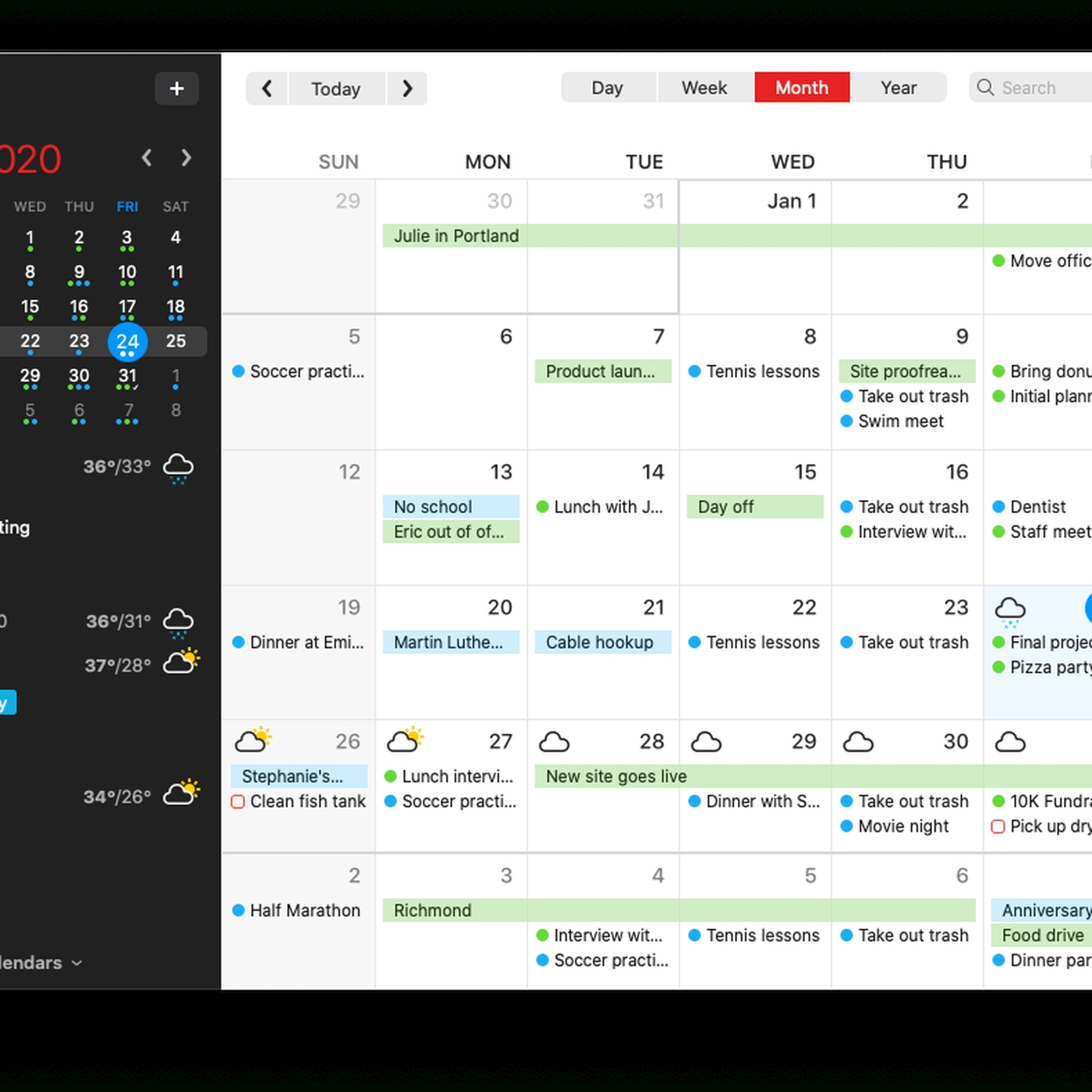 fantastical app add office365 calendar