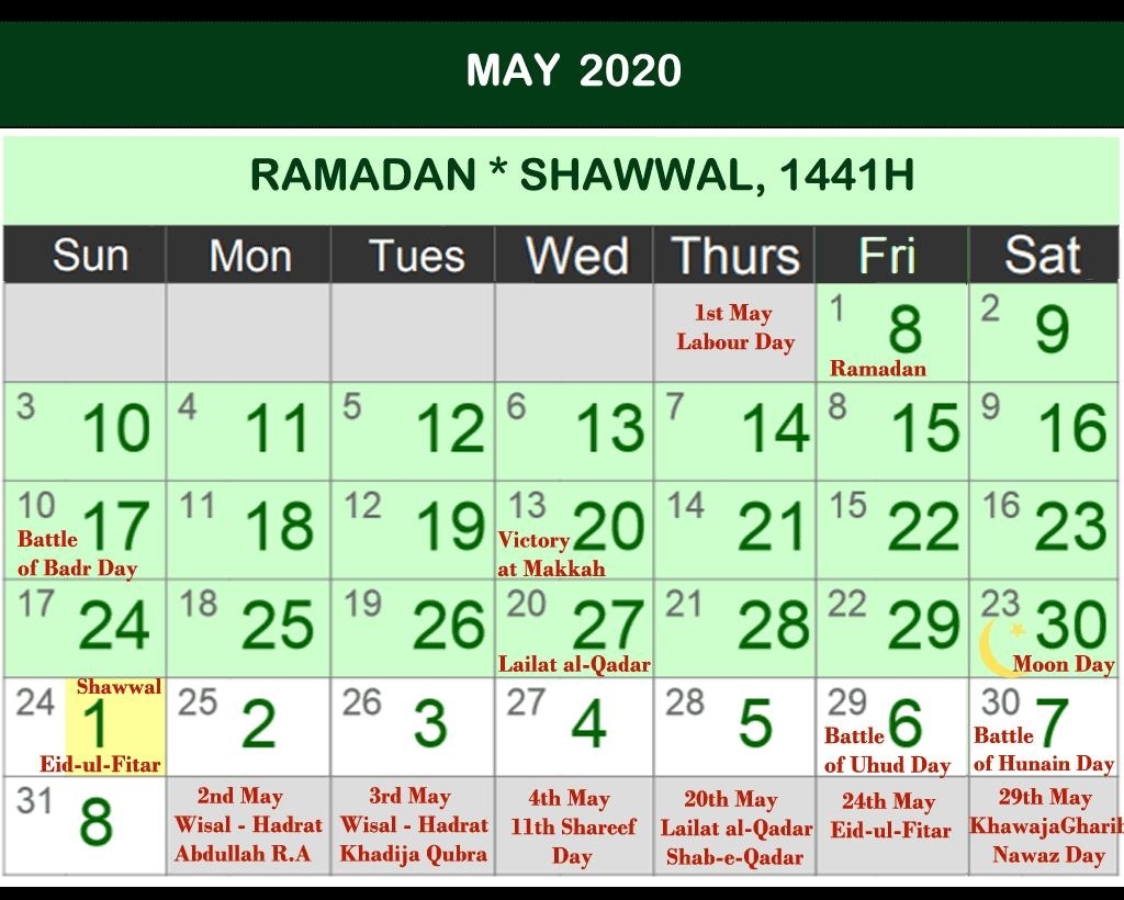 Islamic Calendar 2020 - Ramadan Calendar 2020 For Android