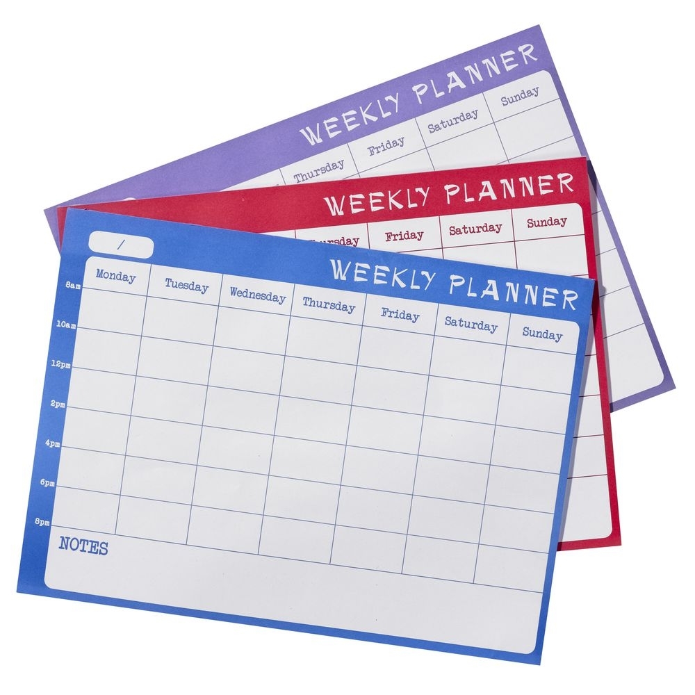 J.burrows A4 Undated Weekly Planner 60 Sheets