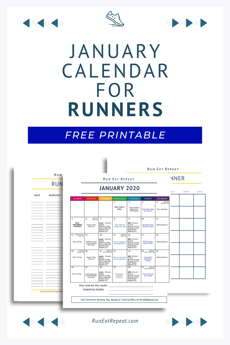 Free Printable Running Calendar | Month Calendar Printable