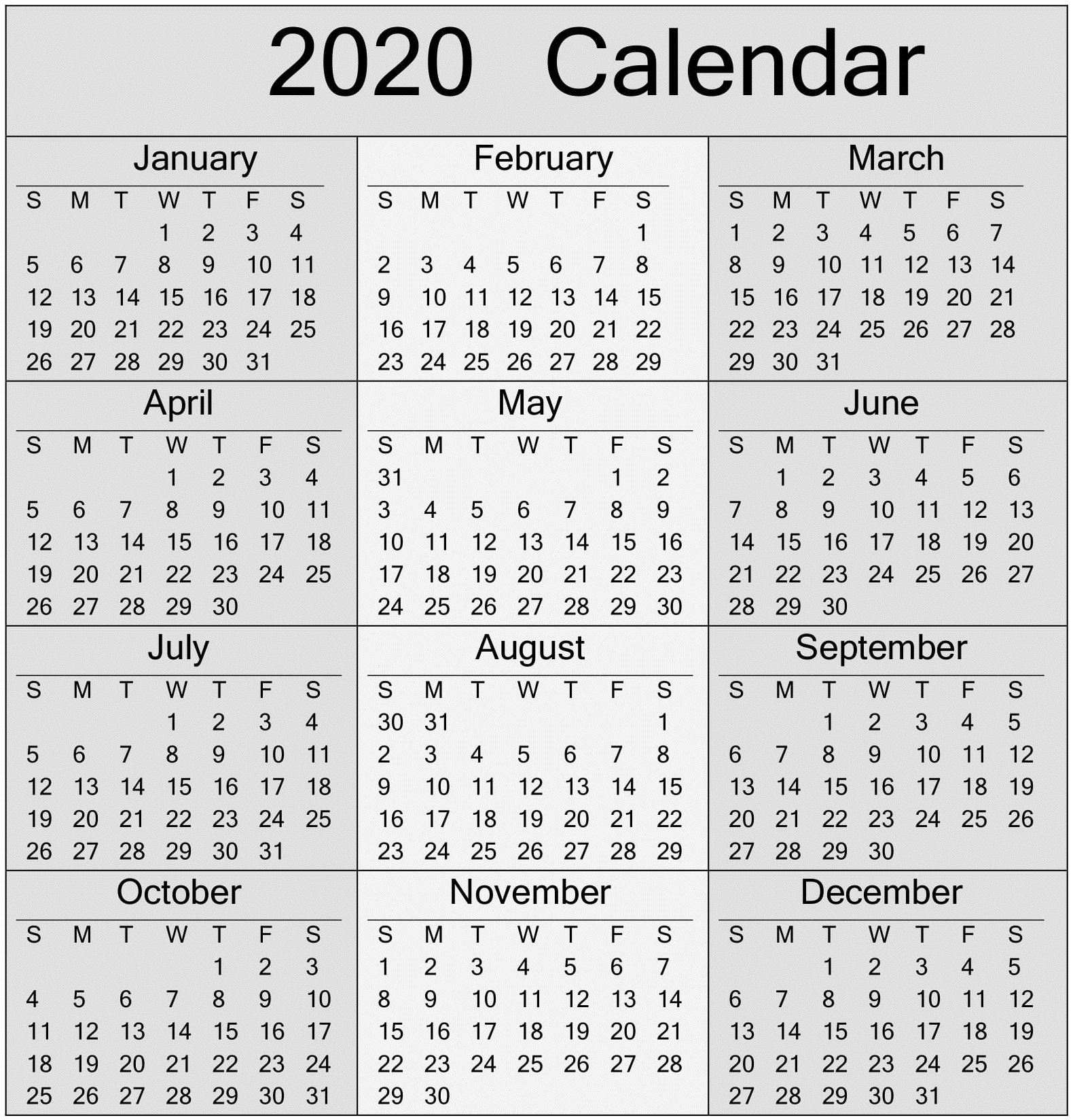 print-2-calendars-outlook-2020-month-calendar-printable