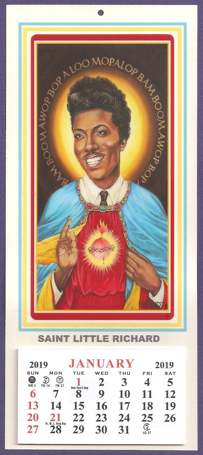 Little Richard, Patron Saint Of Rock &#039;n&#039; Roll 2020 Calendar For Route 66!