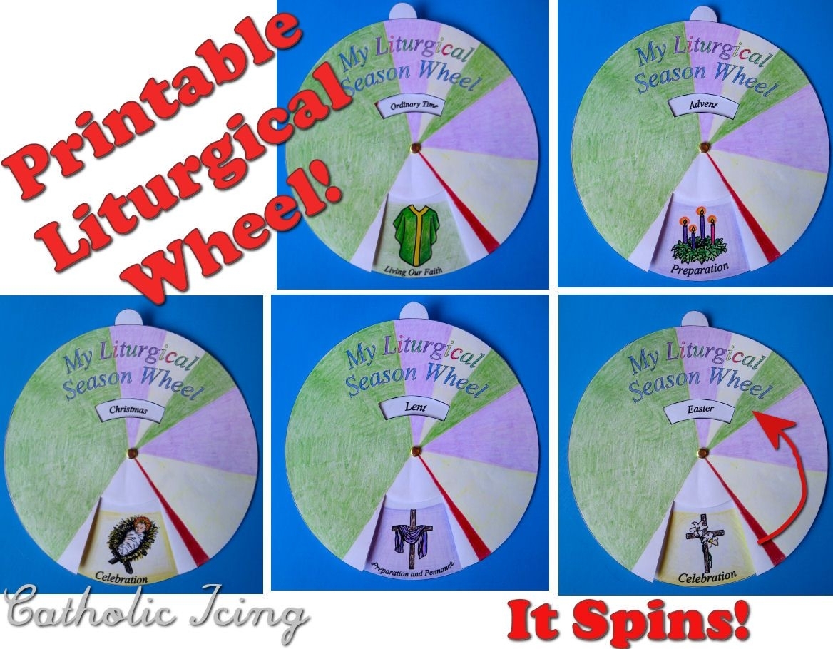 Liturgical Calendar; Printable Craft For Catholic Kids